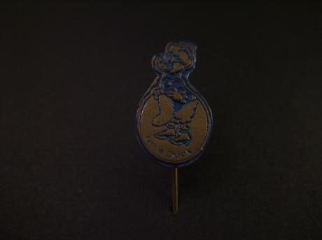 Oma Duck ( Disney) boerin op het platteland van Duckstad, blauw